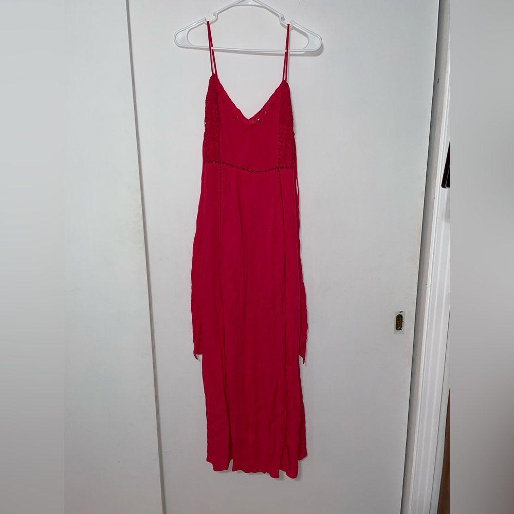 woven maxi dress